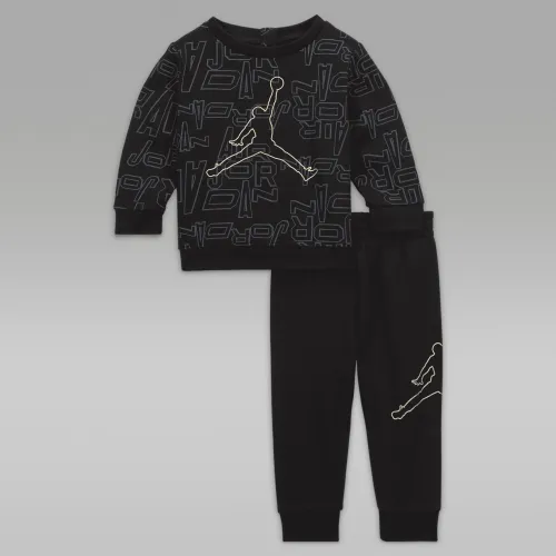 Nike Jordan Take Flight цвет черный and Gold Crew набор Baby 2-Piece набор цвет черный
