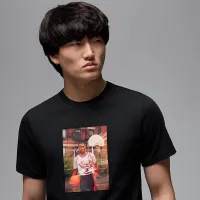 Nike Jordan Brand мужские Photo футболка цвет черный