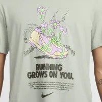 Nike мужские Dri-FIT Running футболка цвет зеленый