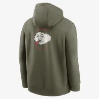 Nike Club Fleece мужские для гольфа Pullover Толстовка с капюшоном цвет коричневый