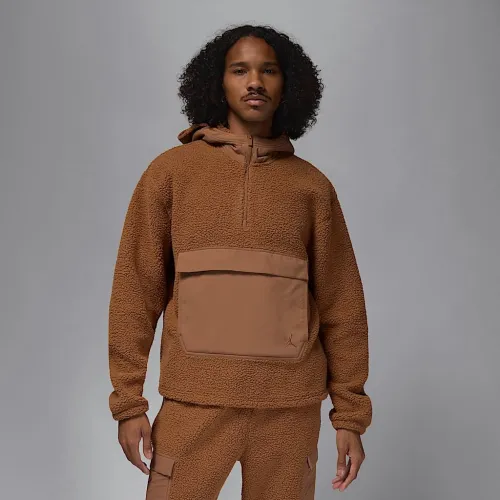 Nike Jordan Flight чоловічі High-Pile Fleece Pullover Толстовка з капюшоном колір коричневий