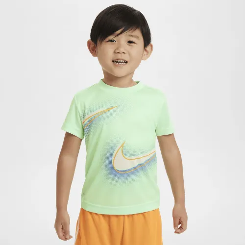 Nike Dri-FIT Toddler Stacked Up Swoosh футболка цвет зеленый