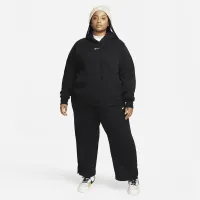 Nike Sportswear Phoenix Fleece женская С высокой Талией Wide-Leg Sweatpants (большие размеры) цвет черный