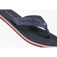 Japonki Tommy Hilfiger Glitter Logo Strap Flip-Flops FW0FW06423-DW5 - Синій