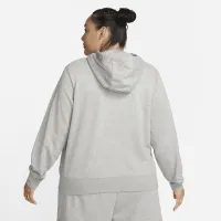 Nike Sportswear Club Fleece женская Full-Zip Толстовка с капюшоном (большие размеры) цвет серый
