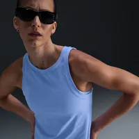 Nike Zenvy Rib жіноча Dri-FIT Tank Top блакитний