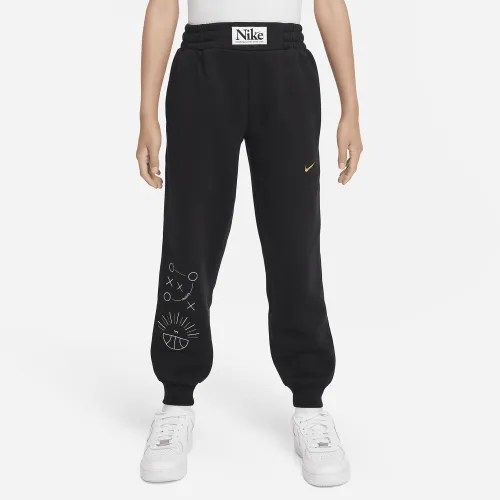 Nike Culture of баскетбольні Big дитячі баскетбольні Loose Pants колір чорний