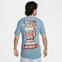 NikeCourt чоловічі Dri-FIT Tennis футболка блакитний