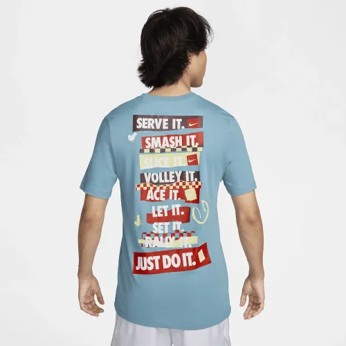 NikeCourt чоловічі Dri-FIT Tennis футболка блакитний