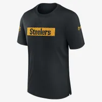 Pittsburgh Steelers Sideline Player чоловічі Nike Dri-FIT NFL футболка колір чорний