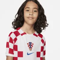 Croatia 2022/23 Stadium Home Big дитячі Nike Dri-FIT Soccer Jersey колір білий