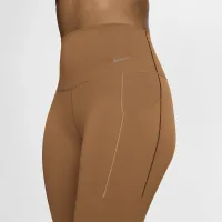 Nike Universa жіноча Medium-Support З високою талією 7/8 лосіни з кишенямиколір коричневий