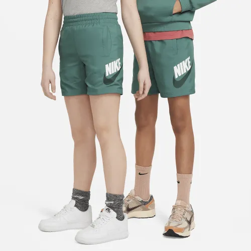 Nike Sportswear Big дитячі Woven шорти колір зелений