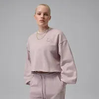 Nike Jordan Flight Fleece женская Mod-Crop Crew-Neck свитшот Pink