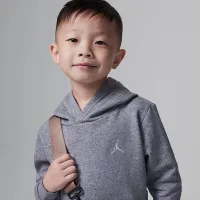 Nike Jordan MJ Brooklyn Fleece Toddler 2-Piece Pullover Толстовка с капюшоном набор цвет серый