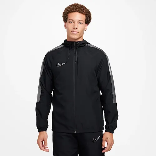 Nike Academy чоловічі Water-Repellent Hooded Soccer Куртка колір чорний