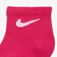 Nike Swoosh Baby/Toddler Ankle шкарпетки (6 пар) Pink