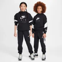 Nike Air Big детские Fleece Pullover Толстовка с капюшоном цвет черный