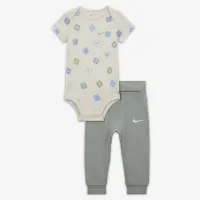 Nike Baby (0-9M) 2-Piece Printed Bodysuit комплект колір зелений