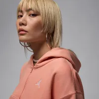 Nike Jordan Brooklyn Fleece жіноча Cropped Full-Zip Толстовка з капюшоном Orange