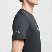 Nike Miler Flash мужские Dri-FIT UV Short-Sleeve Running Top цвет серый