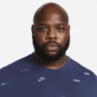Nike Club чоловічі Allover Print футболка блакитний