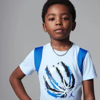Nike Jordan Little дитячі Bball Fire Mixed 2-Piece шорти комплект блакитний