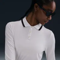 Nike Tour женская Dri-FIT UV Protection Long-Sleeve для гольфа Polo цвет белый