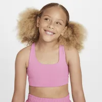 Nike One Big дитячі (Girls') Long-Line Sports Bra Pink