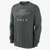 Nike Swoosh Club Fleece чоловічі для гольфу Pullover Crew-Neck світшот колір зелений
