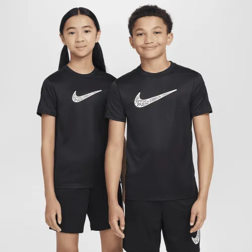 Nike Trophy23 Big детские Dri-FIT Short-Sleeve Top цвет черный