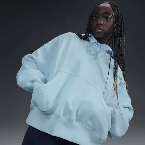 Nike Sportswear Phoenix Fleece женская Over-оверсайз Pullover Толстовка с капюшоном синий