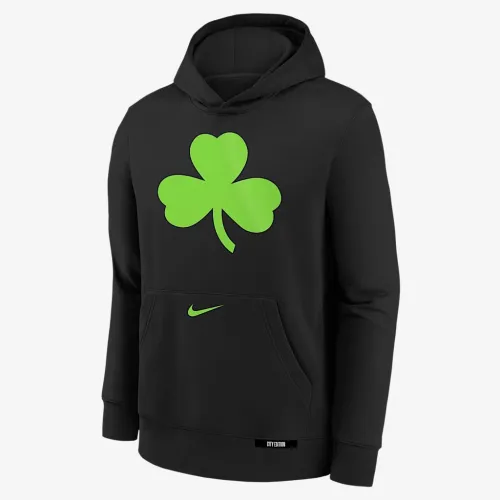 Boston Celtics Club City Edition Big детские Nike NBA Pullover Толстовка с капюшоном цвет черный