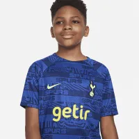 Tottenham Hotspur Big дитячі Nike Dri-FIT Pre-Match Soccer Top блакитний
