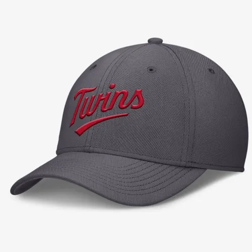 Minnesota Twins Swoosh чоловічі Nike Dri-FIT MLB Hat колір сірий