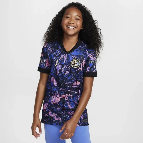 Club Америка 2024/25 Stadium Third Big детские Nike Dri-FIT Soccer Replica Jersey синий