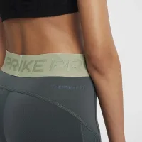 Nike Pro Girls' Therma-FIT Mid-Rise лосіни колір зелений
