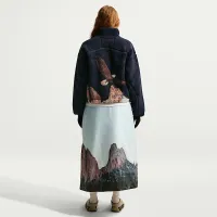 Nike ACG USA женская Therma-FIT ADV Windproof Full-Zip Fleece Куртка синий