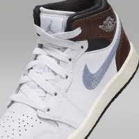 Nike Jordan 1 Mid SE Little дитячі Кросівки колір білий