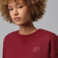 Nike Jordan Flight Fleece женская Mod-Crop Crew-Neck свитшот цвет красный