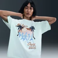 Nike Sportswear Essential жіноча оверсайз футболка колір зелений