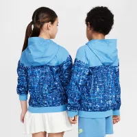 Nike Little дитячі Printed Windrunner Куртка блакитний