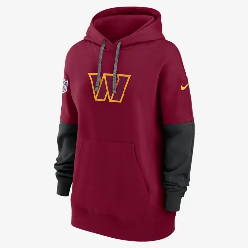Washington Commanders Sideline Essential женская Nike NFL Pullover Толстовка с капюшоном цвет красный