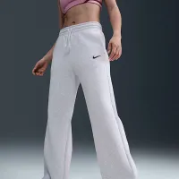 Nike Sportswear Phoenix Fleece женская С высокой Талией Wide-Leg Pants цвет коричневый