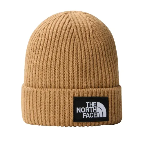 Шапка The North Face Logo Box Beanie 0A3FJXI0J1 - бежевая