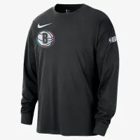 Brooklyn Nets Courtside City Edition чоловічі Nike NBA Max90 Long-Sleeve футболка колір чорний