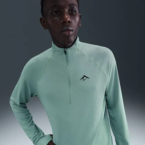 Nike Trail мужские Dri-FIT 1/2-Zip Mid Layer Top цвет зеленый