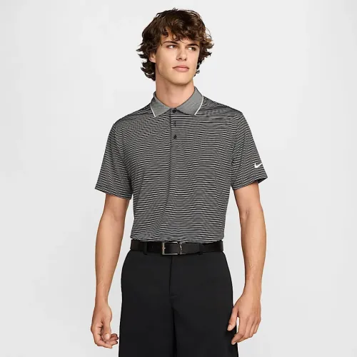 Nike Tour чоловічі Dri-FIT Striped для гольфу Polo колір чорний