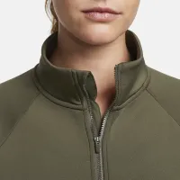Nike Dri-FIT Prima женская 1/2-Zip тренировочные Top цвет зеленый