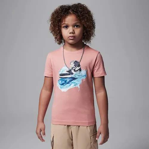 Nike Jordan Little детские AJ1 Wave футболка Pink